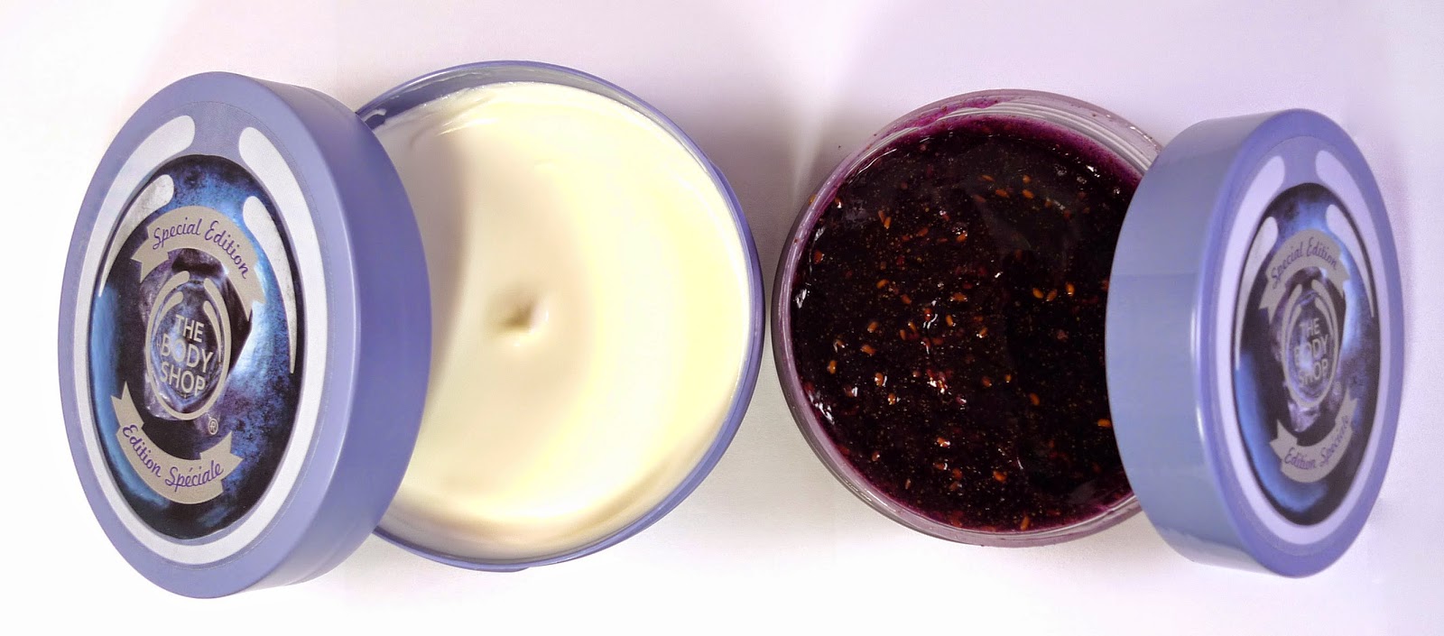 The Body Shop Blueberry Body Scrub Gelee and Body Butter Review