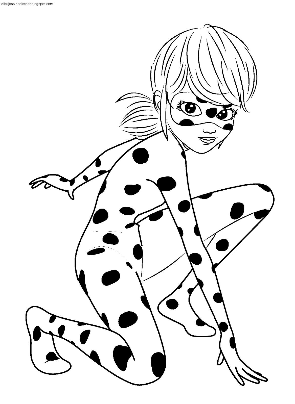 Dibujos Sin Colorear: Miraculous: Las aventuras de Ladybug para Colorear