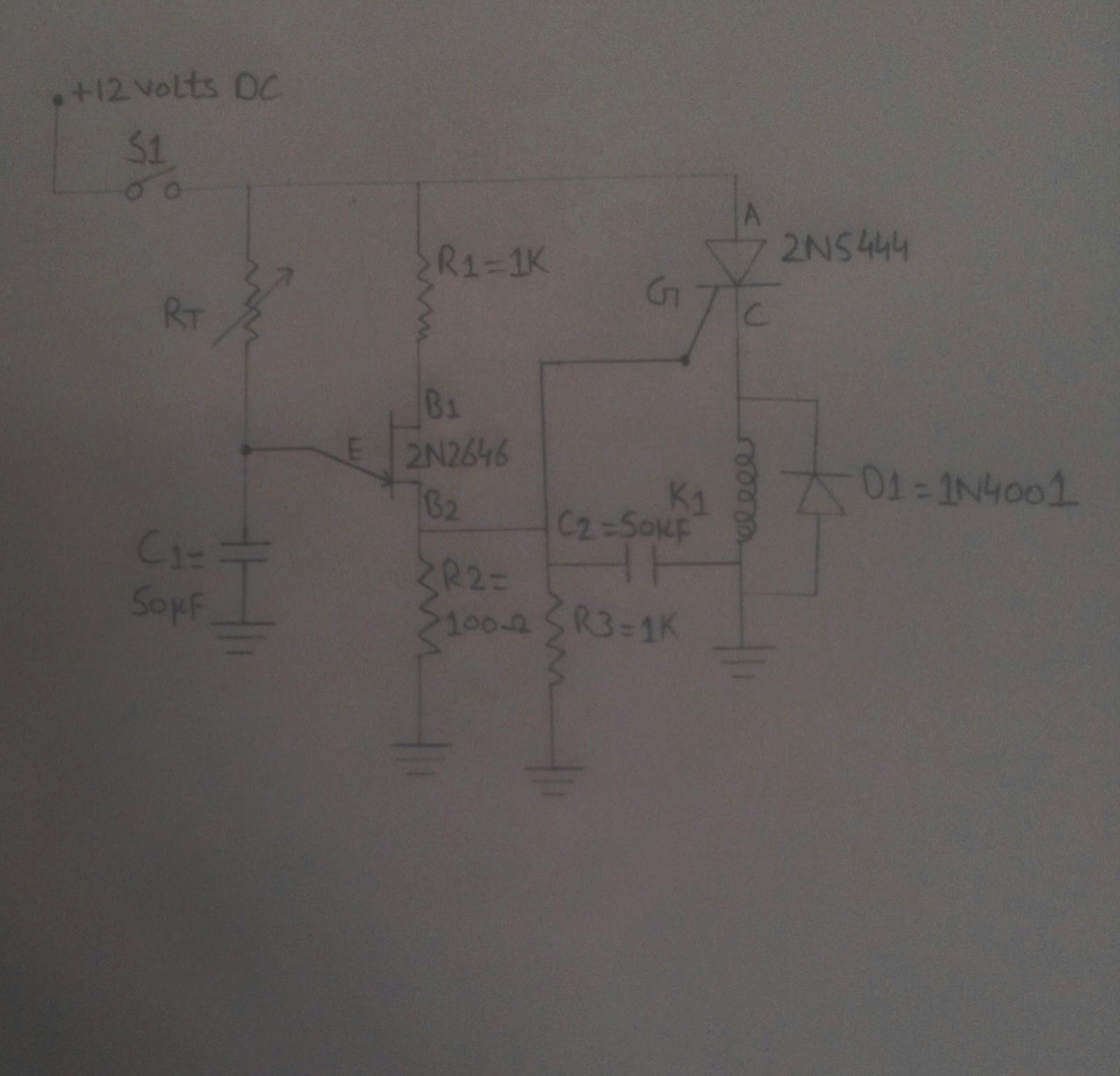 Circuit Diagram OF ON Delay Timer