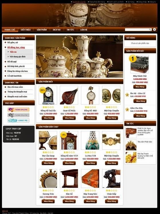 thiết kế website bán hàng thủ công mỹ nghệ