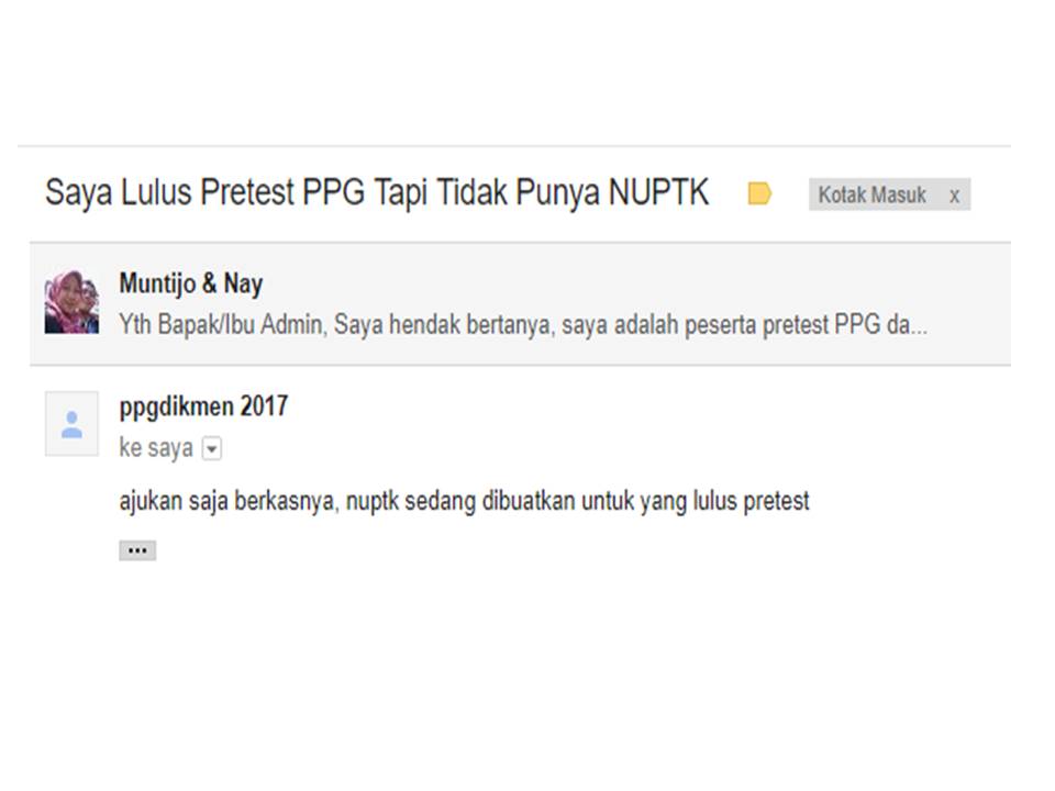 Lulus Pre Test Ppg 2018 Tapi Tidak Punya Nuptk Bagaimana Nasibnya Pusat Ilmu Pengetahuan