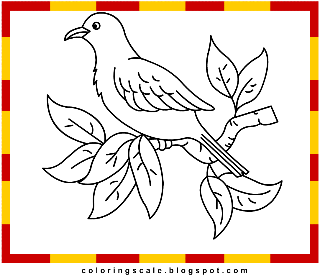 Coloring Pages Printable for kids: Dove Coloring pages for kids