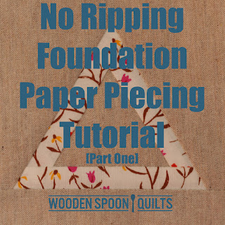 No Ripping Foundation Paper Piecing Tutorial
