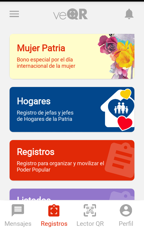 Activada lectura código QR "BONO DÍA DE LA MUJER" Activada lectura código QR "BONO DÍA DE LA MUJER"
