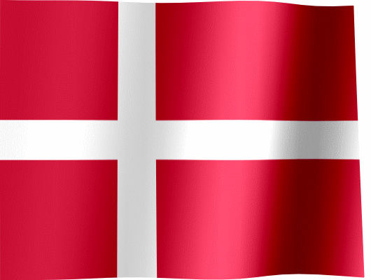 Waving Flag of Denmark (Animated Gif)