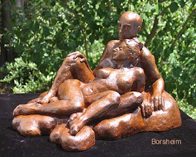 Compatibility Couples Art Sculpture Clay Terra-cotta original art