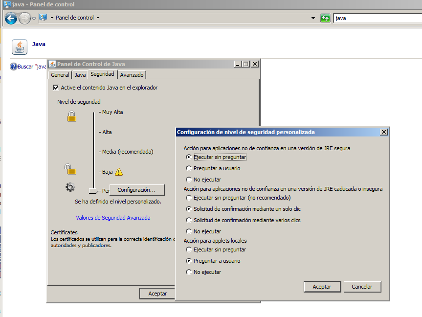 Java permite mejorar la configuración de seguridad (hacelo!) ~ Segu-Info