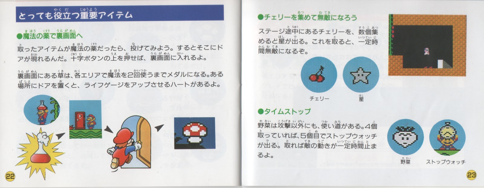 Super Mario Bros. 2 (NES, JPN) Manual Scans