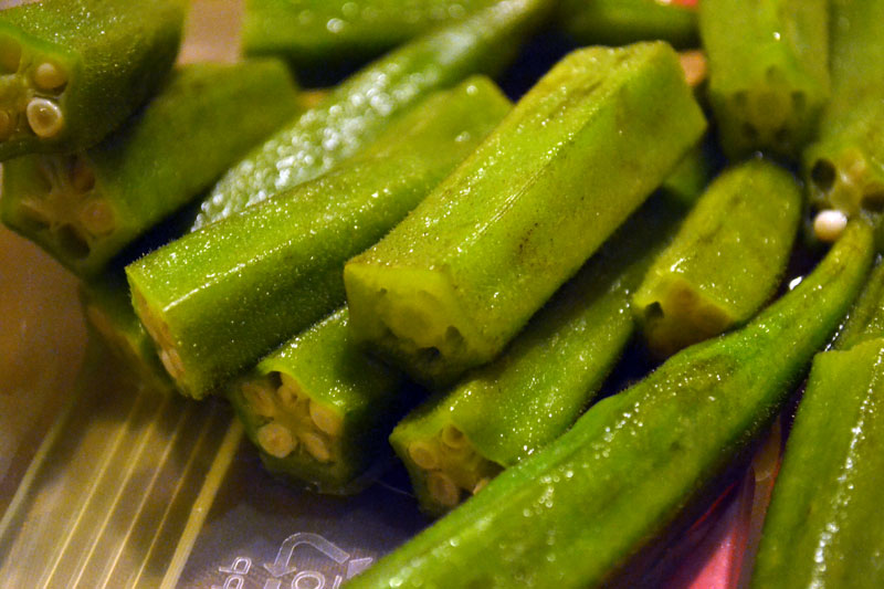 adobongblog: Steamed okra: an acquired taste