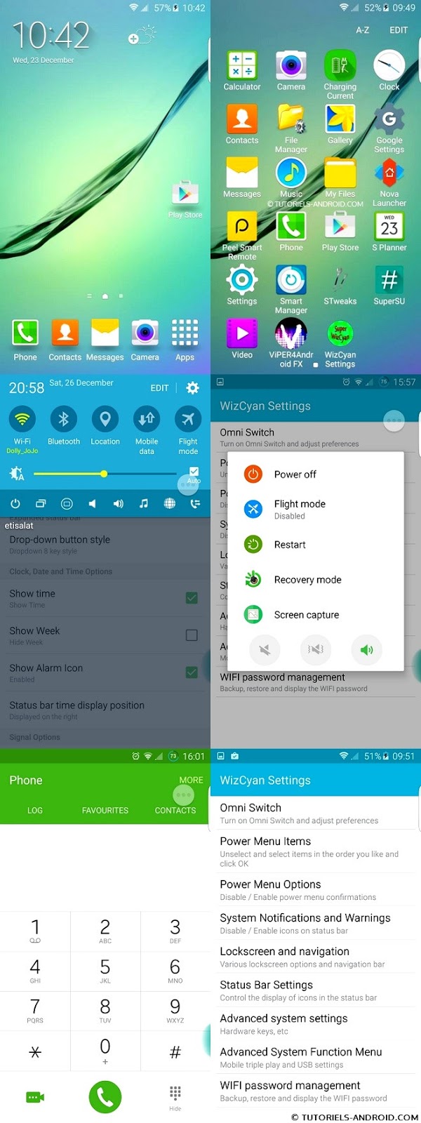 Screenshots : Super WizCyan ROM Android 5.0.1 GALAXY S4