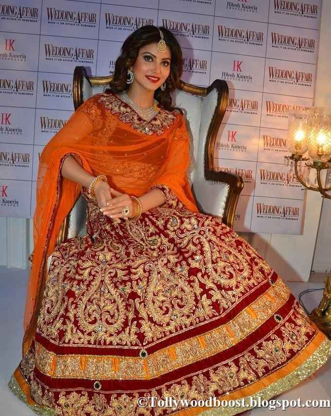 Hindi Model Urvashi Rautela Images In Beautiful Orange Dress