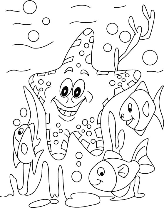 Coloring Pages for Kids: Starfish Coloring Pages For Kids