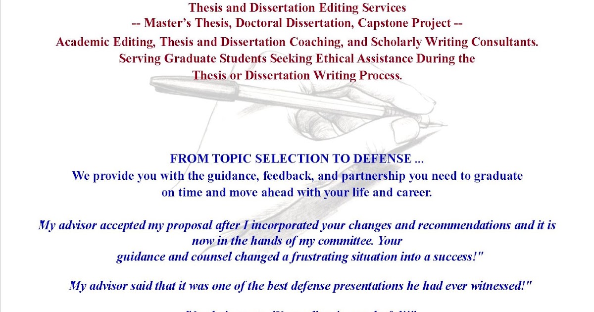 Dissertation consulting services forum