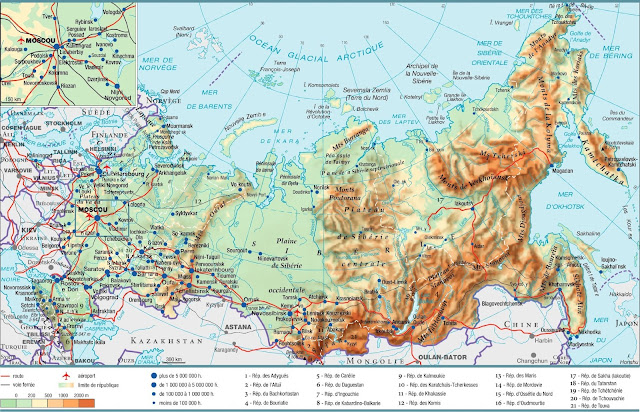 carte Russie