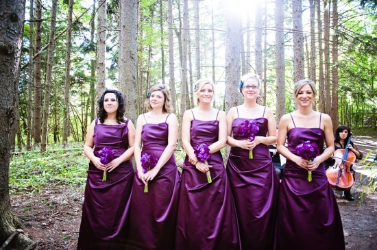 Bride In Dream Purple Theme Wedding Purple Bridesmaid Dresses