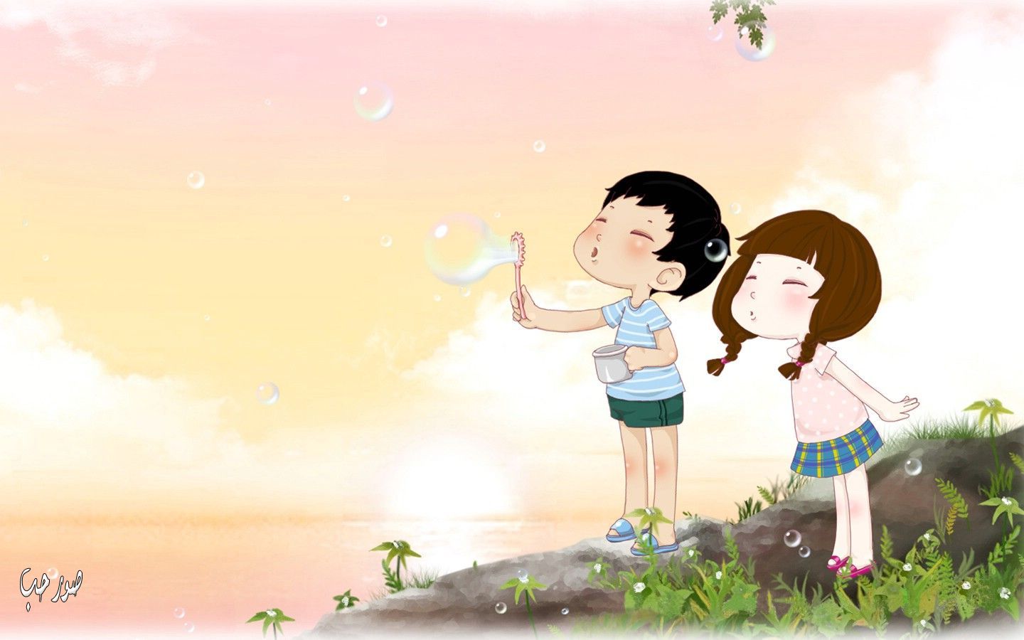 صور حب كرتون 2017 خلفيات كرتون رومانسية مصراوى الشامل