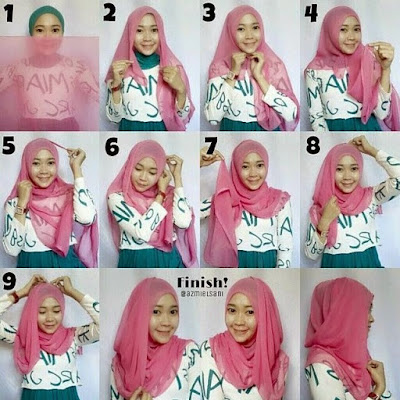 tutorial hijab wisuda segi empat satu warna tutorial hijab wisuda segi empat satu warna