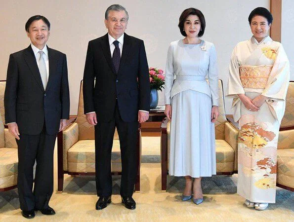 Empress Masako welcomed President Shavkat Mirziyoyev and his spouse Ziroat Mirziyoyeva at Imperial Palace