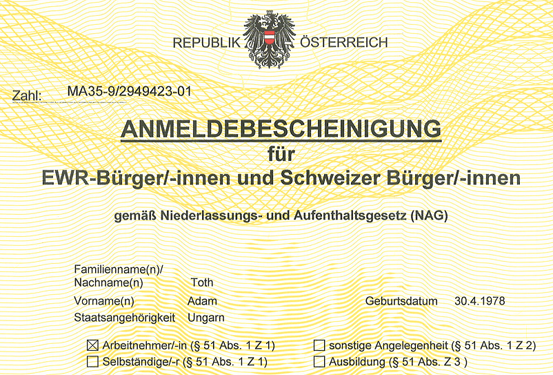 Ponete las piletas: Trámites en Austria - Registro como ciudadano de la UE
