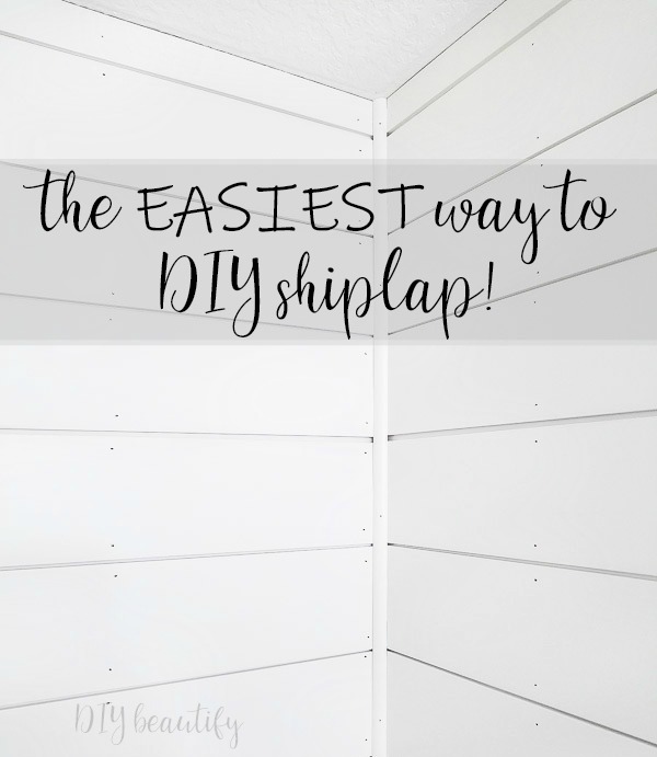 easiest way to install shiplap