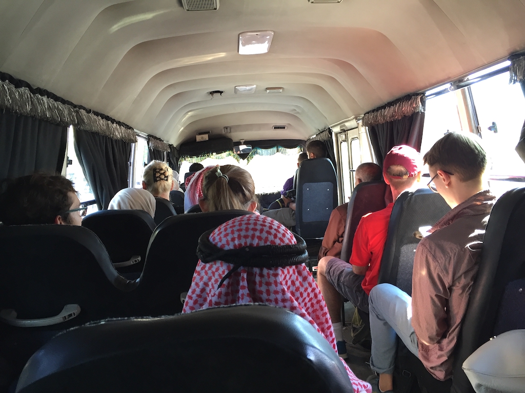Liburan ke Jordan (Jerash dan Amman) - Inside Minibus to Jerash