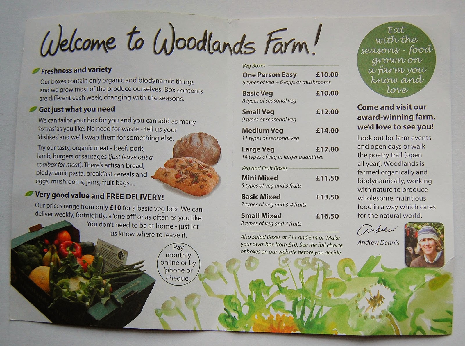 mugofstrongtea Delicious fruit and veg box from Woodlands Farm