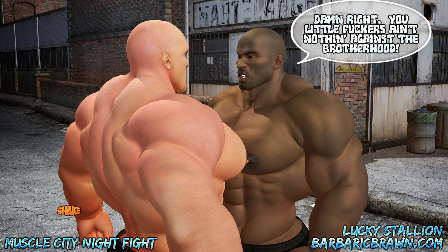 Devids Lactating Long Nipples - Barbaric Brawn: Muscle City Night Fight