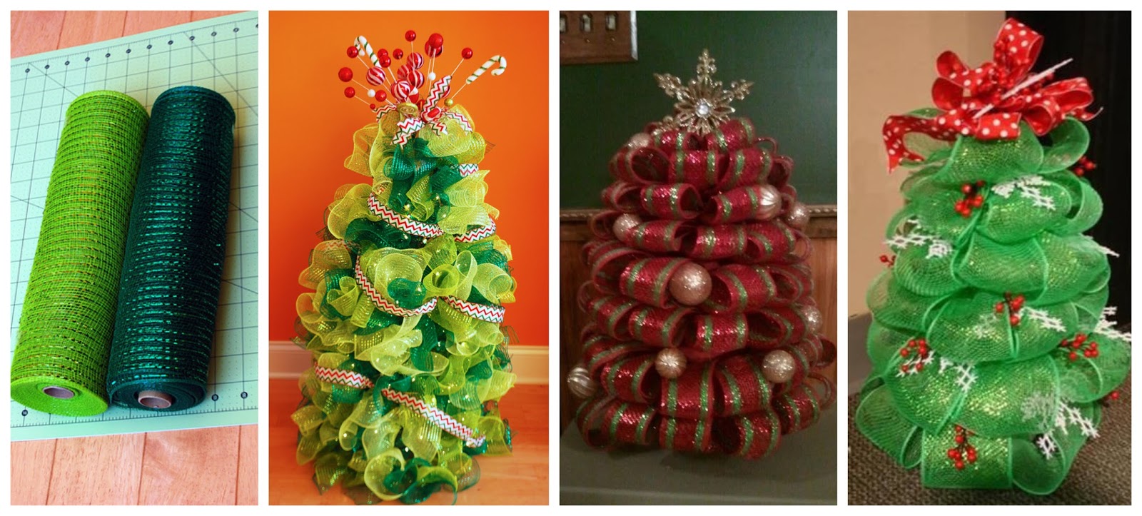 2 Tutoriales para aprender cómo hacer arbolitos navideños con mallas ~  cositasconmesh