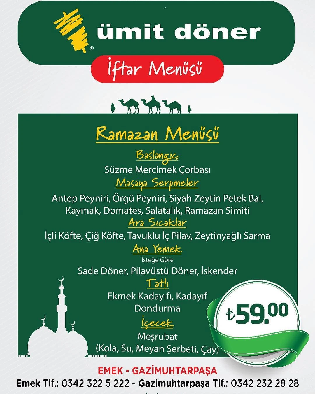 ümit döner gaziantep iftar menusu fiyatlari gaziantep iftar mekanları gaziantep iftar menüsü ve fiyatları