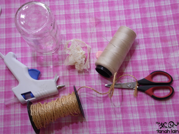 Florero DIY reciclando un frasco de vidrio 
