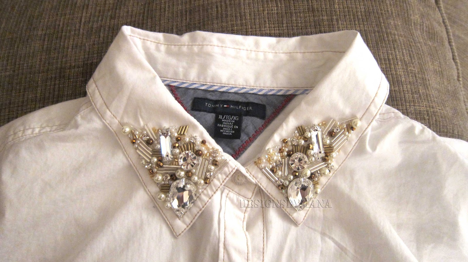 Beadfeast home of handmade bead embroidered jewelry White Embellished