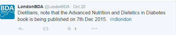 Coming soon from the BDA:  Advanced Nutrition and Dietetics in Diabetes Capture%2BBDA