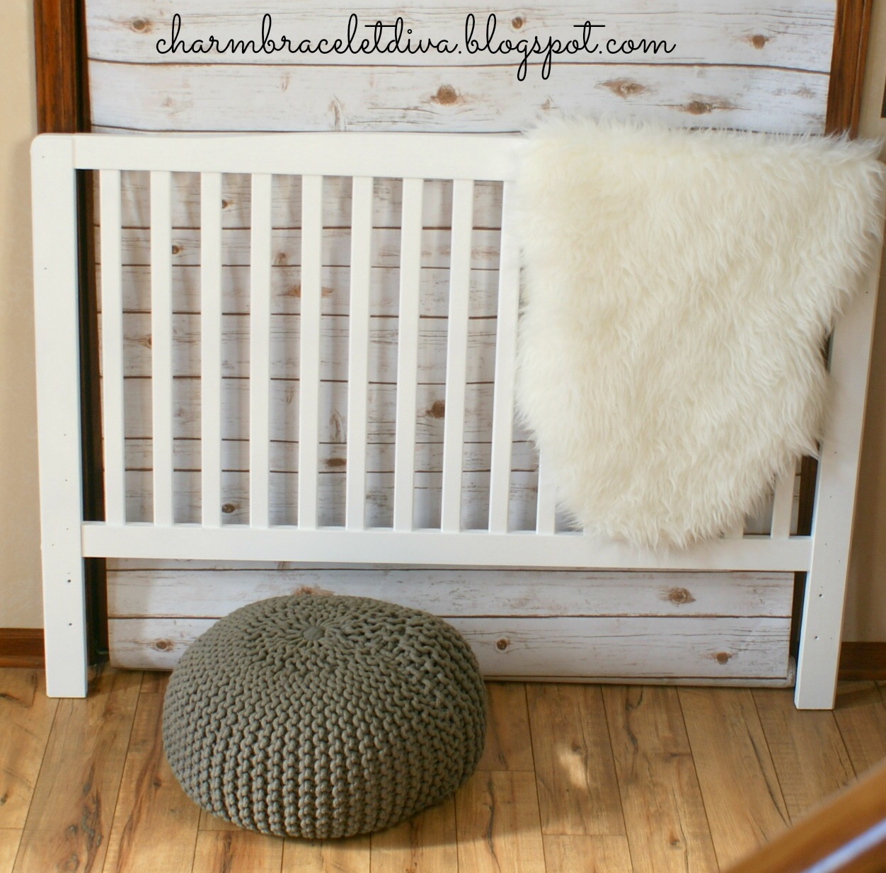 Our Hopeful Home Spray Painted Crib Turned Headboard and HomeRight Paint Sprayer GIVEAWAY!