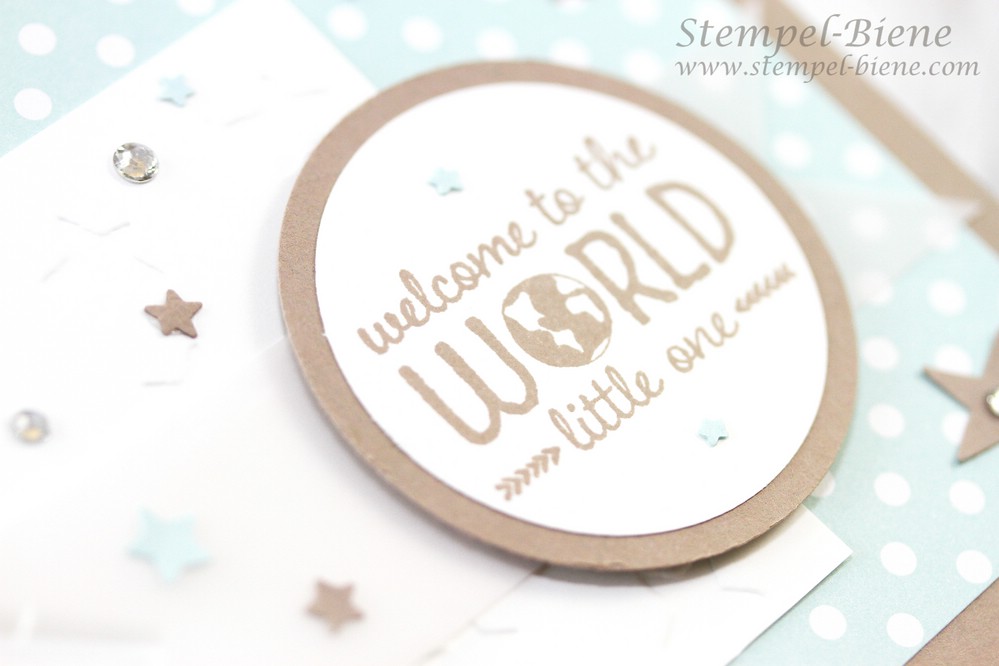 Stempel Biene Eine Karte Zur Geburt Mit Sweet Li L One