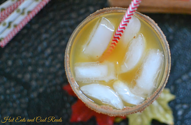 Packed full of delicious fall flavors and a cinnamon and sugar rimmed glass? Total perfection! Apple Cider Cocktail Recipe from Hot Eats and Cool Reads