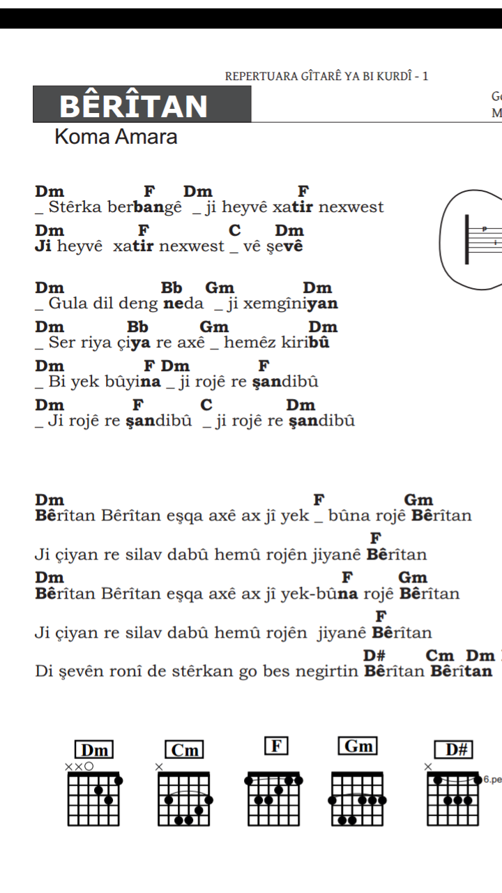 Koma Amara Beritan Akor Muzik Soz Akor Indir
