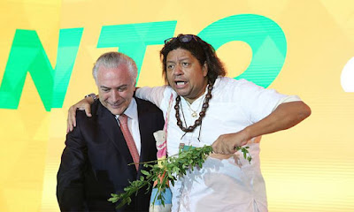 PT fez macumba contra Temer, diz pai de santo PT fez macumba contra Temer, diz pai de santo
