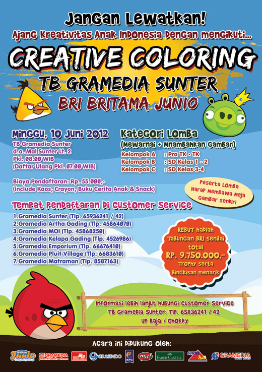 Lomba Mewarnai di TB Gramedia SUNTER MALL