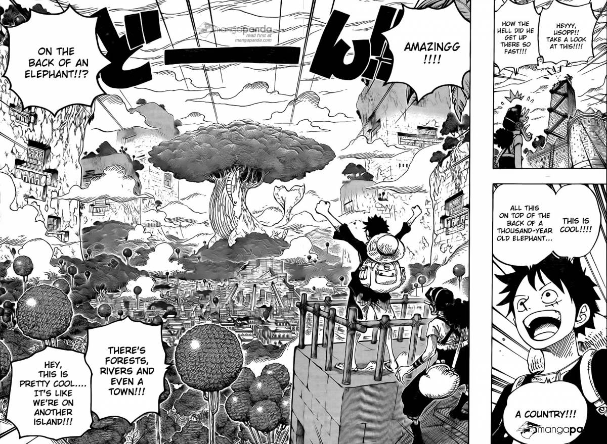 One Piece Ch 804: An Adventure on the Back of an Elephant
