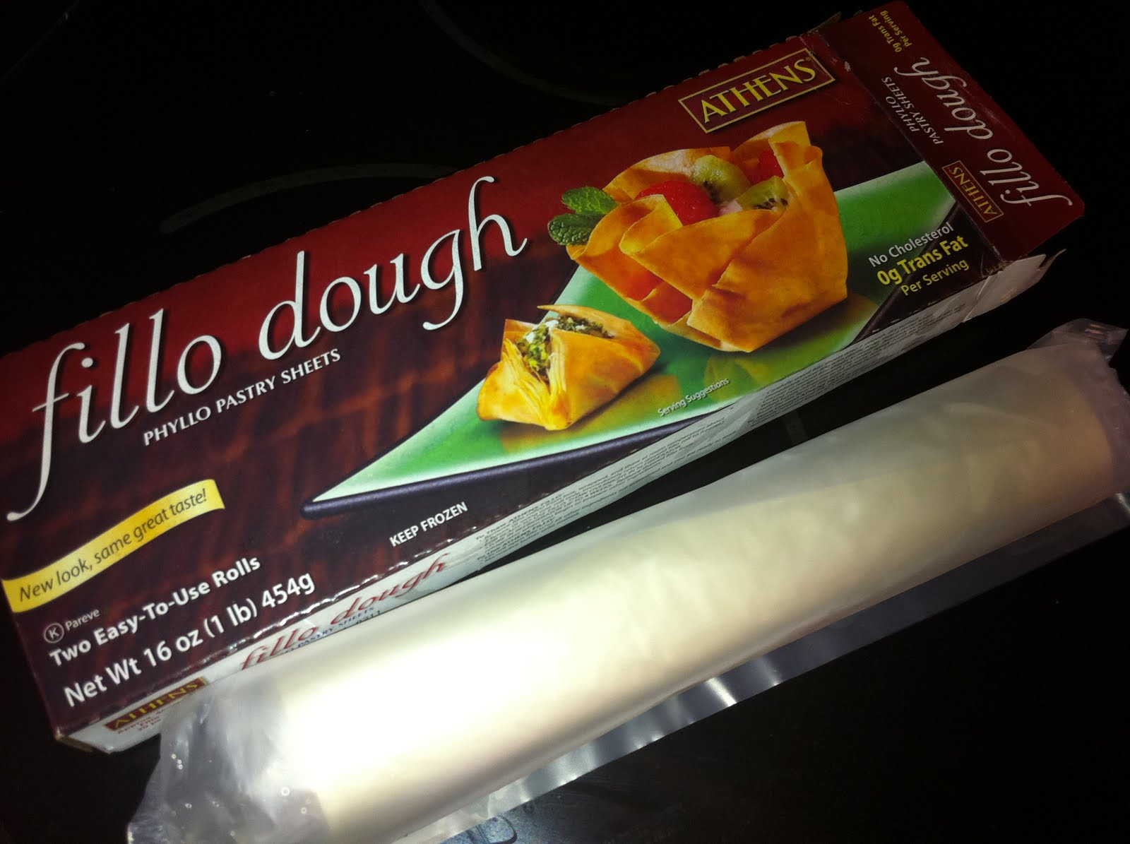 Phyllo / filo/ fillo dough tasty triangles / samosa with leftover