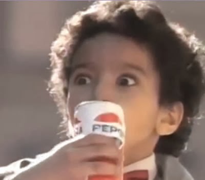 Propaganda da Pepsi com Michael Jackson nos anos 80 - Pepsi Generation.