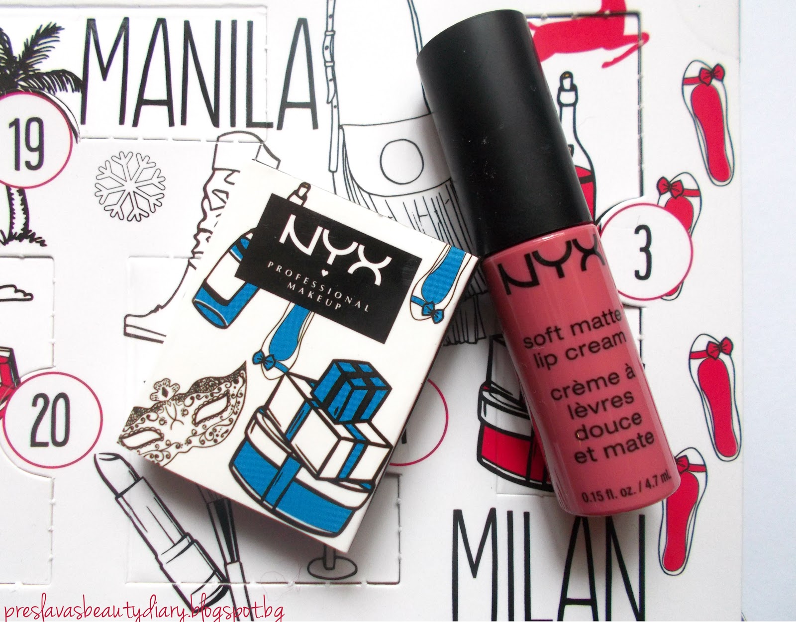 Preslava's Beauty Diary: Review:NYX Soft Matte Lip Cream & Eyeshadow #Milan  (EN)
