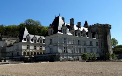 External view of Chateau de Villandry in the Loire Valley