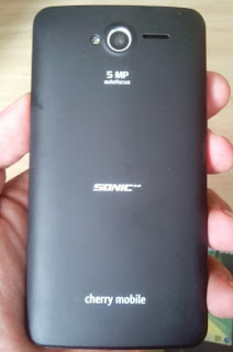 Back of Cherry Mobile Sonic 2.0