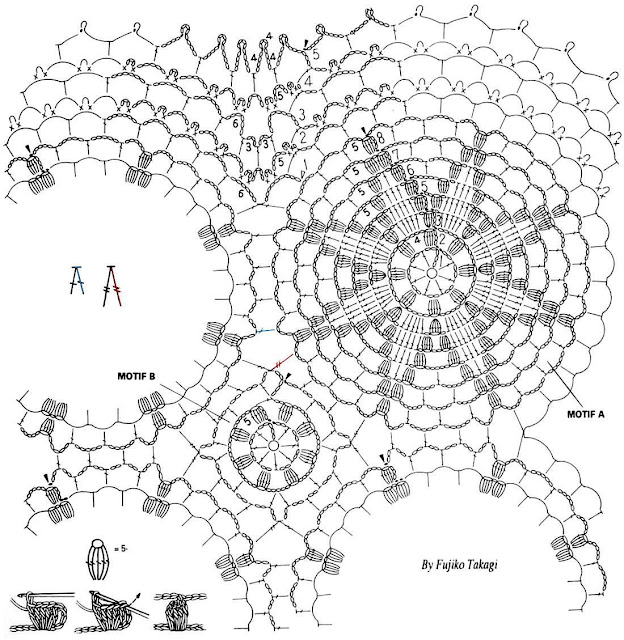 ergahandmade Crochet Christmas Doily + Diagrams