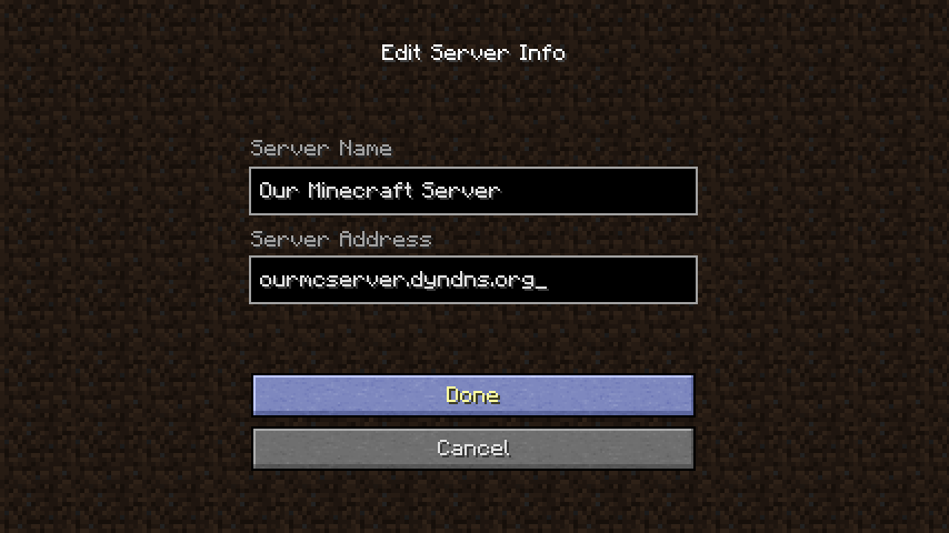 Our Minecraft Server January 2012