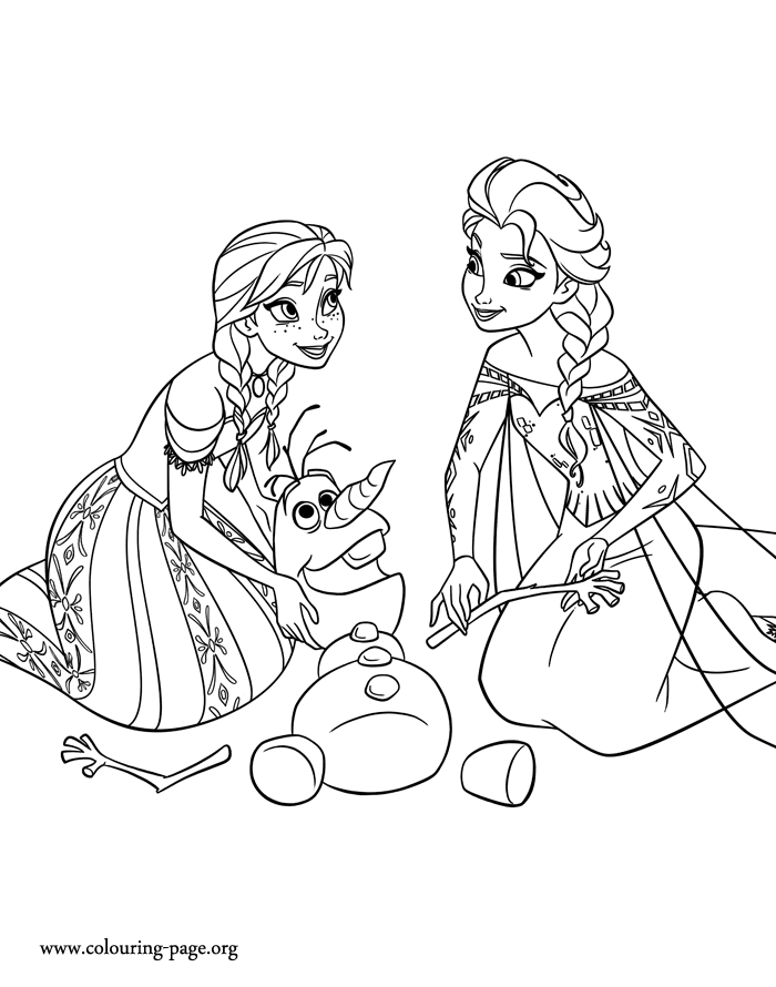 Frozen: Imágenes de Ana y Elsa para colorear, para Imprimir Gratis. - Ideas  y material gratis para fiestas y celebraciones Oh My Fiesta!