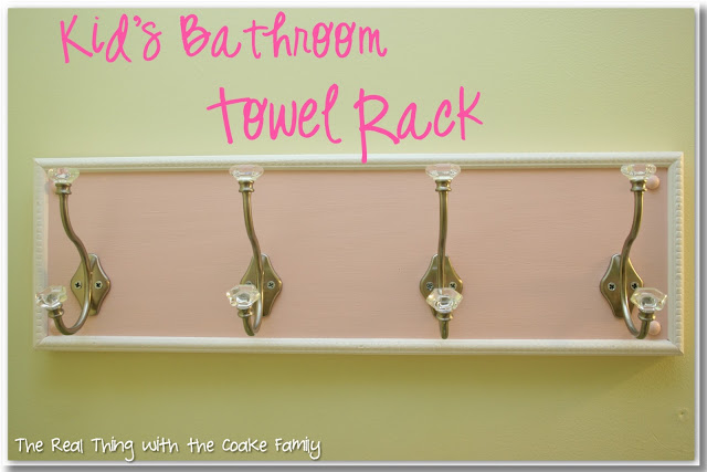 This DIY bathroom towel rack is so inexpensive and easy to make. It will look great in my bathroom or entry hallway and help keep us organized along with maximizing our hanging space. 