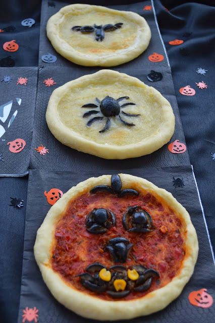 Minipizza de Halloween