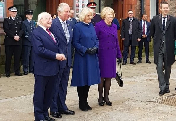 President of Ireland, Michael D Higgins and his wife Sabina Coyne Higgins